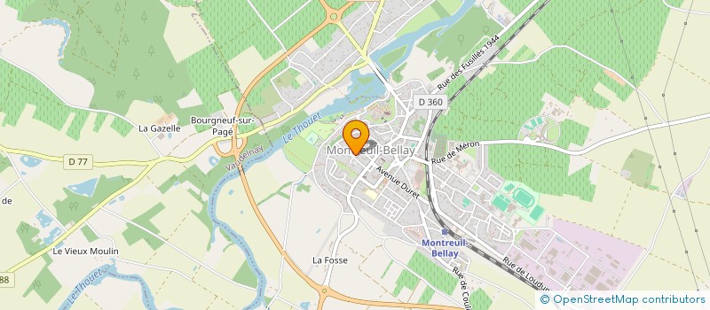 localisation de l'entreprise SCI SMITH  MONTREUIL-BELLAY