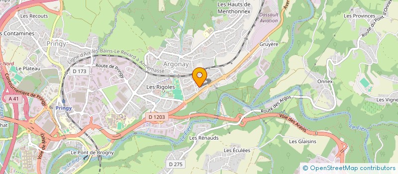 localisation de l'entreprise SCI SMJ  ARGONAY