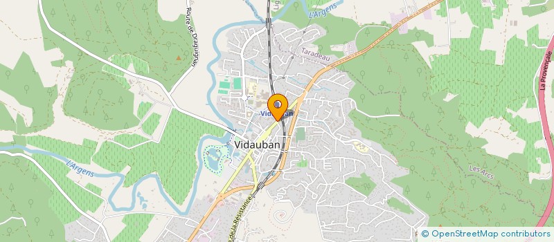 localisation de l'entreprise SCI SMK  VIDAUBAN