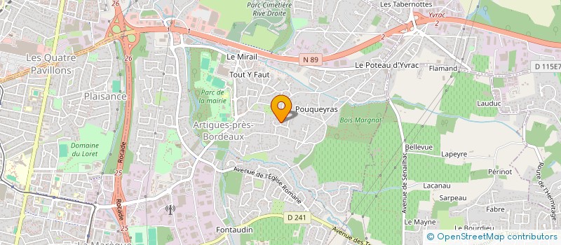 localisation de l'entreprise SCI SMK  ARTIGUES-PRES-BORDEAUX