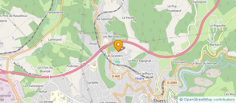 localisation de l'entreprise SCI SMK IMMO  THIERS