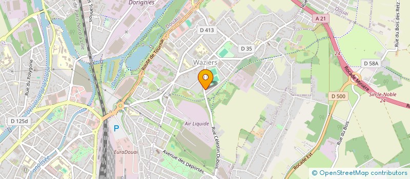 localisation de l'entreprise SCI SMKF IMO  WAZIERS