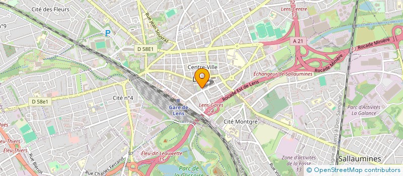 localisation de l'entreprise SCI SMMA  LENS