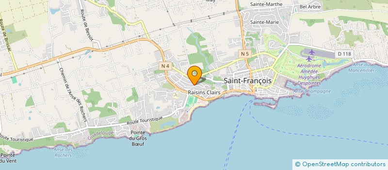 localisation de l'entreprise SCI SMMP IMMO à SAINT-FRANCOIS
