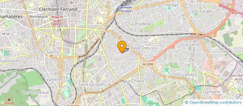 localisation de l'entreprise SCI SMOH  CLERMONT-FERRAND