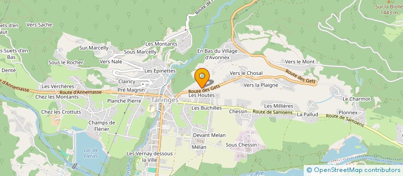 localisation de l'entreprise SCI SMP  TANINGES