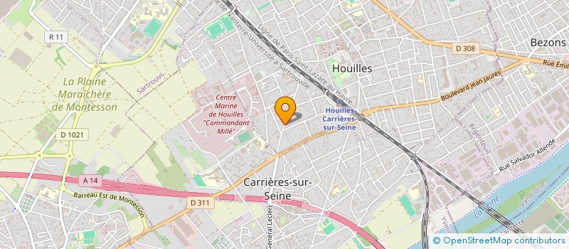 localisation de l'entreprise SCI SMPA  HOUILLES