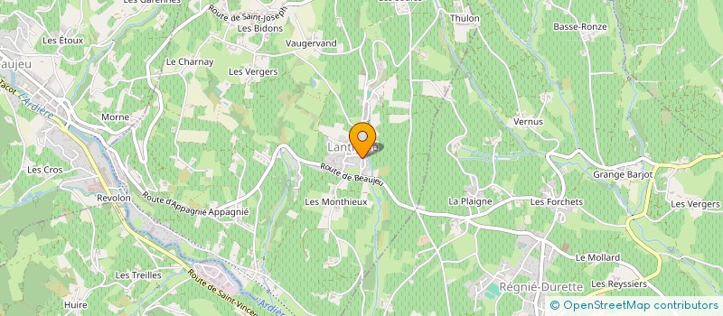 localisation de l'entreprise SCI SMPM DE LA GRUME  LANTIGNIE