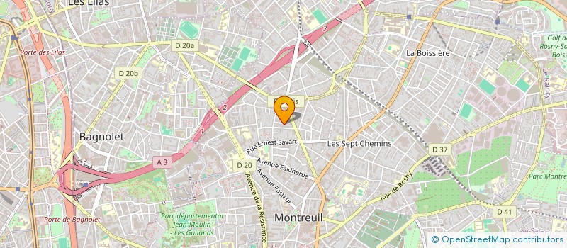 localisation de l'entreprise SCI SMPS à MONTREUIL