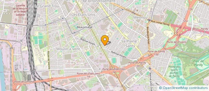 localisation de l'entreprise SCI SMRV  LYON