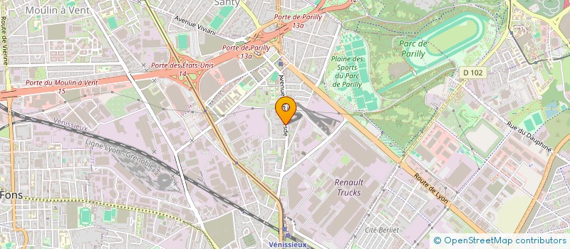 localisation de l'entreprise SCI SMS 1  VENISSIEUX