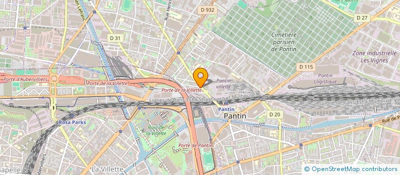 localisation de l'entreprise SCI SMS à PANTIN