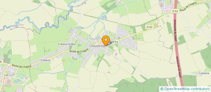 localisation de l'entreprise SCI SMS  CHAUDENAY