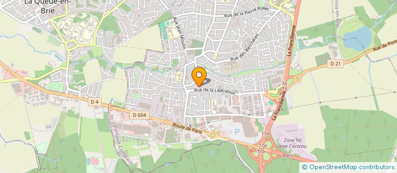 localisation de l'entreprise SCI SMS à PONTAULT-COMBAULT