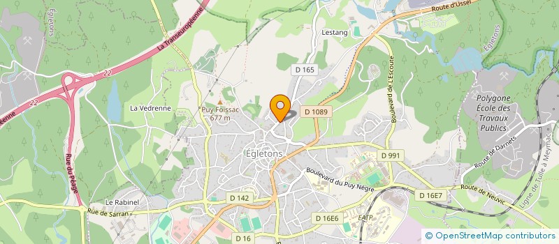 localisation de l'entreprise SCI SMS  EGLETONS