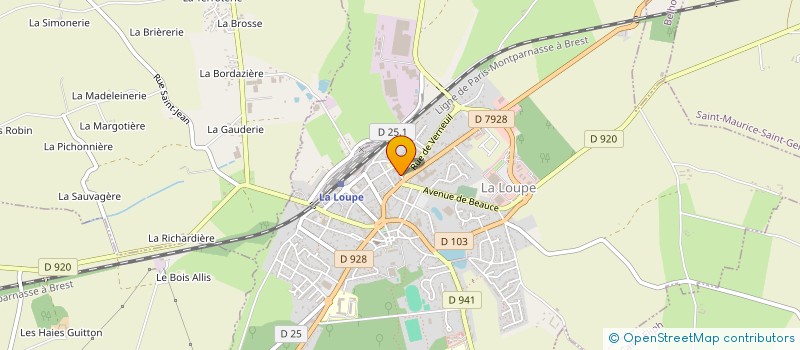 localisation de l'entreprise SCI SMS à LA LOUPE