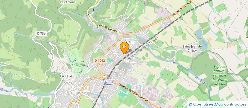 localisation de l'entreprise SCI SMSC  TULLINS