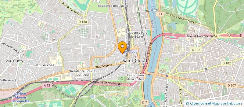 localisation de l'entreprise SCI SMTB 1 à SAINT-CLOUD