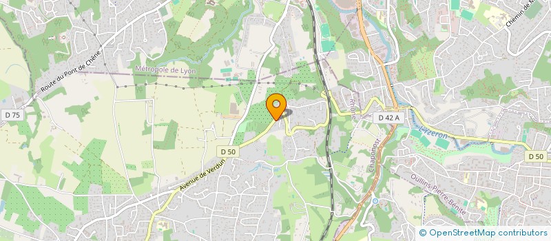 localisation de l'entreprise SCI SMTC  CHAPONOST