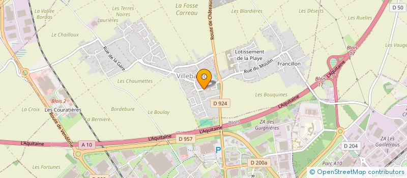 localisation de l'entreprise SCI SMTE  VILLEBAROU