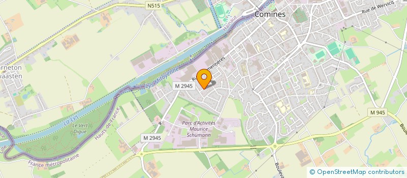 localisation de l'entreprise SCI SMTS  COMINES