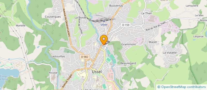 localisation de l'entreprise SCI SMTV à USSEL