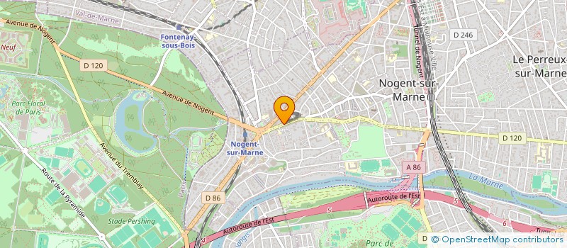 localisation de l'entreprise SCI SN ROMAINVILLE à NOGENT-SUR-MARNE