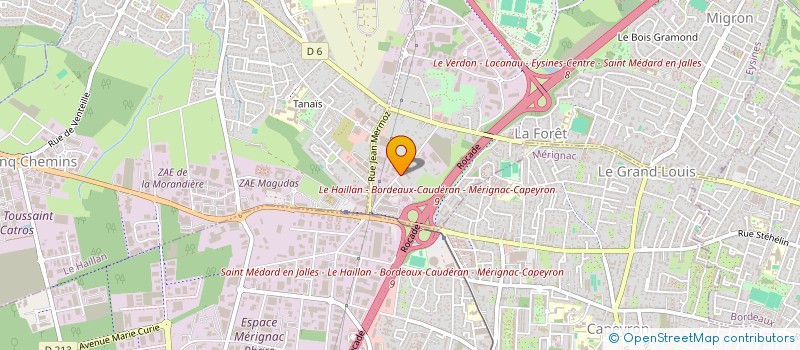 localisation de l'entreprise SCI SN2J à EYSINES