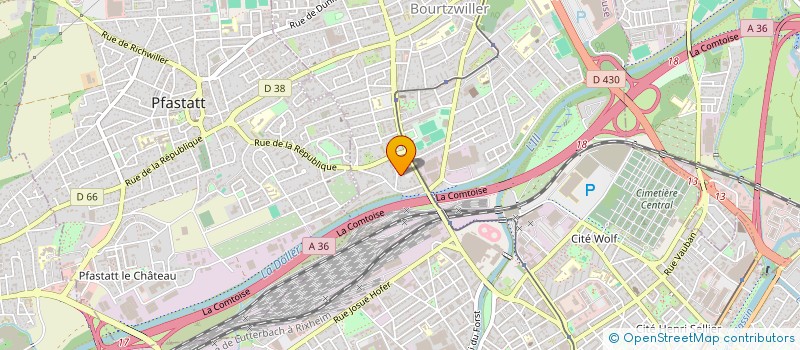 localisation de l'entreprise SCI SN2M à MULHOUSE