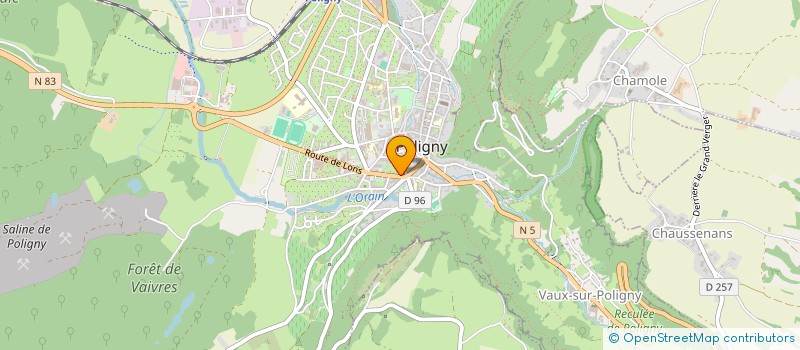 localisation de l'entreprise SCI SNA  POLIGNY