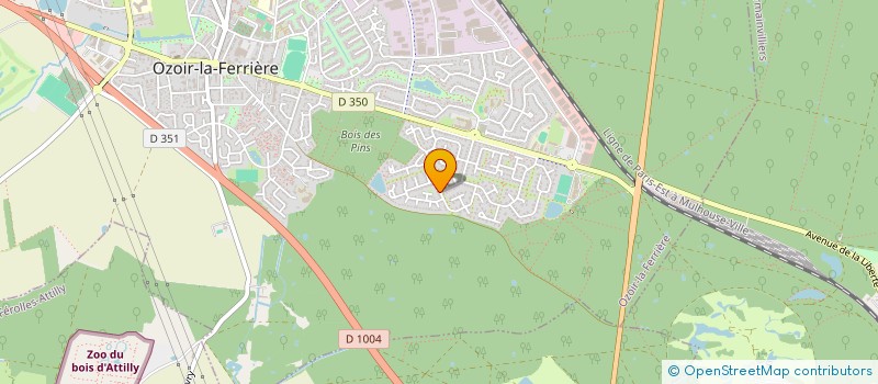 localisation de l'entreprise SCI SNAC  BUSSY-SAINT-GEORGES