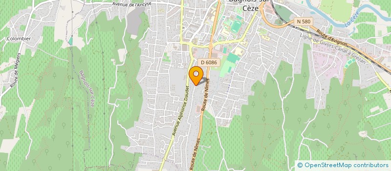 localisation de l'entreprise SCI SNBC  BAGNOLS-SUR-CEZE