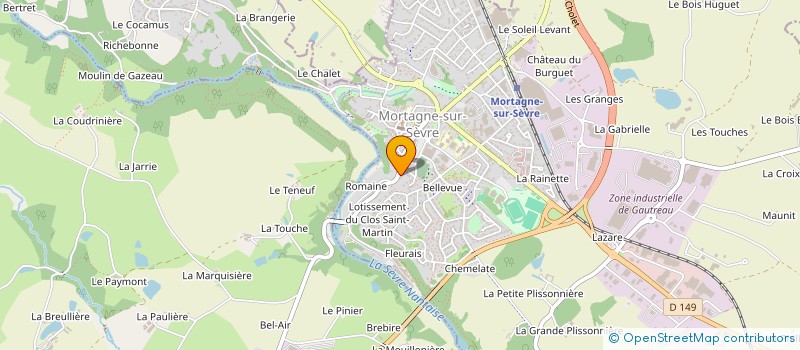 localisation de l'entreprise SCI SNBSV  MORTAGNE-SUR-SEVRE