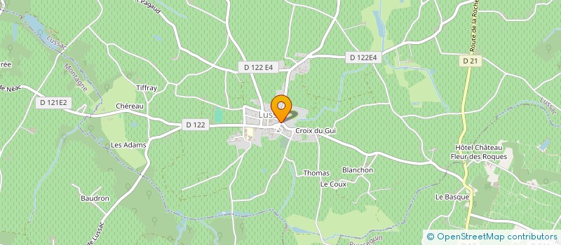 localisation de l'entreprise SCI SNCP1 à LUSSAC