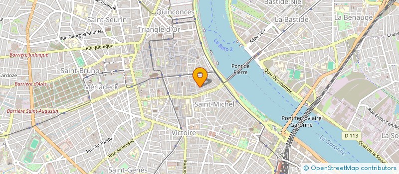 localisation de l'entreprise SCI SND PAS DE CROZE  BORDEAUX