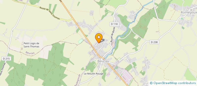 localisation de l'entreprise SCI SNE  BEURLAY