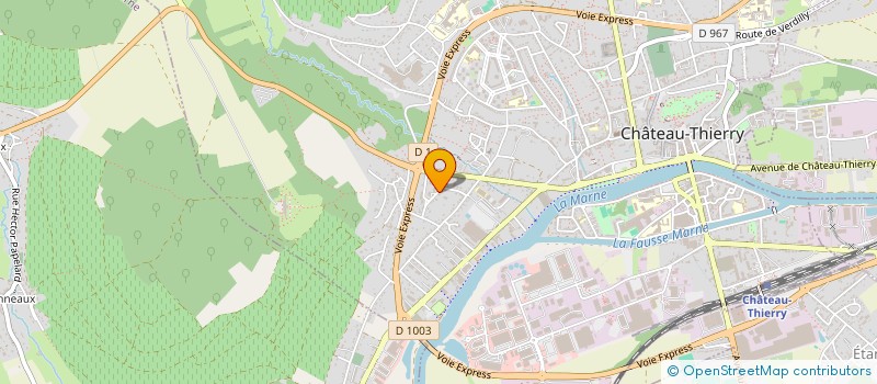 localisation de l'entreprise SCI SNF à CHATEAU-THIERRY
