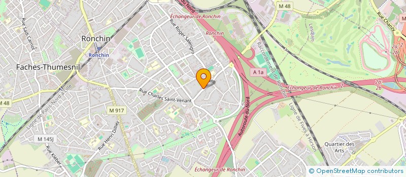 localisation de l'entreprise SCI SNIAKI  RONCHIN