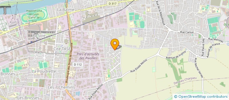 localisation de l'entreprise SCI SNIL  DECINES-CHARPIEU