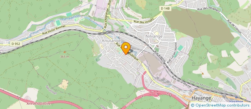 localisation de l'entreprise SCI SNIP  KNUTANGE