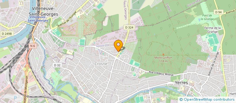 localisation de l'entreprise SCI SNM  CROSNE