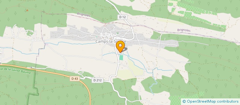 localisation de l'entreprise SCI SNMS  CAMPS-LA-SOURCE