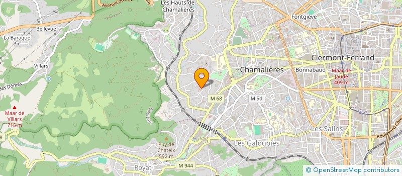 localisation de l'entreprise SCI SNOOK  CHAMALIERES