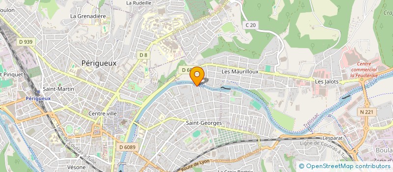 localisation de l'entreprise SCI SNOW à PERIGUEUX