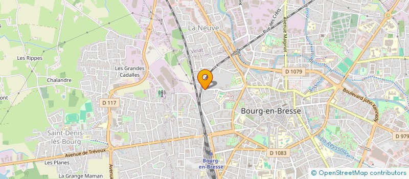 localisation de l'entreprise SCI SNOW à BOURG-EN-BRESSE