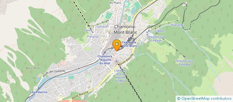 localisation de l'entreprise SCI SNOWHOLE à CHAMONIX-MONT-BLANC