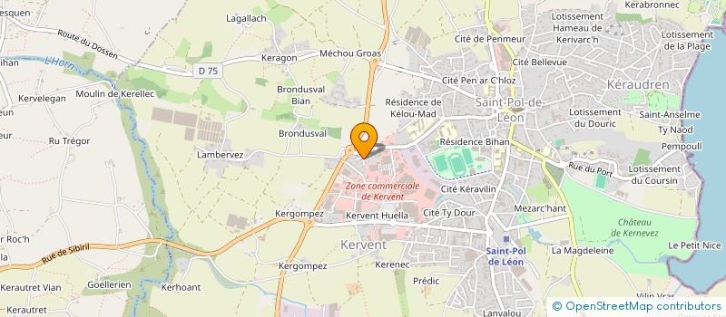 localisation de l'entreprise SCI SNOWLAND  SAINT-POL-DE-LEON