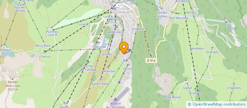 localisation de l'entreprise SCI SNOWY DAY à COURCHEVEL