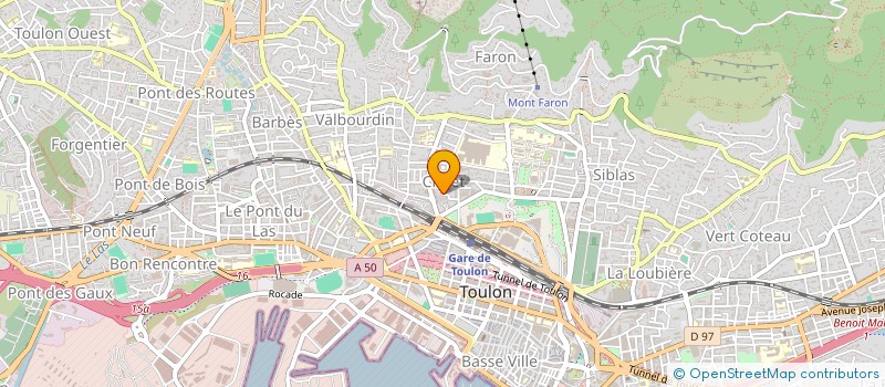 localisation de l'entreprise SCI SNS  TOULON