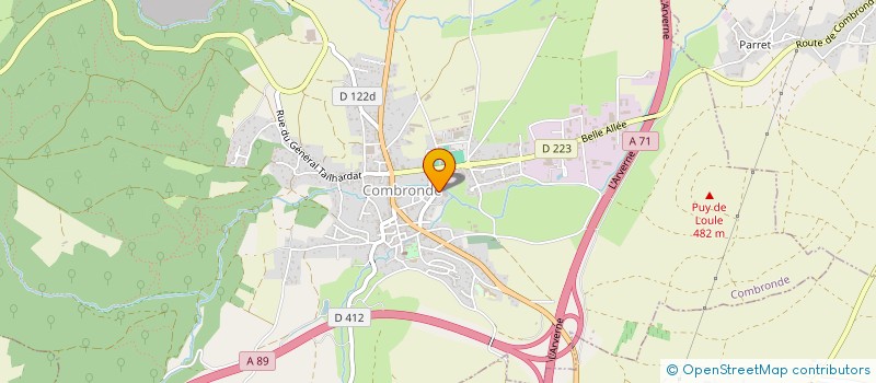 localisation de l'entreprise SCI SNSD  COMBRONDE